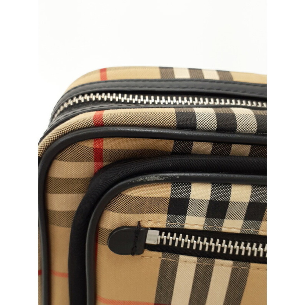 Burberry Check Leather Crossbody Bag Shoulder - Picture 4 of 9